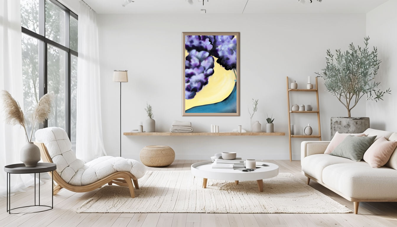 Lilacs in Turquoise vase