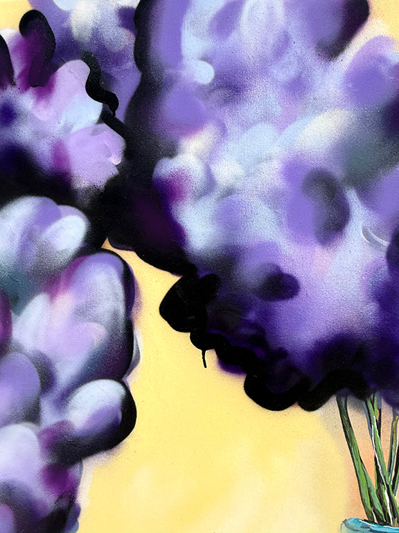 Lilacs in Turquoise vase