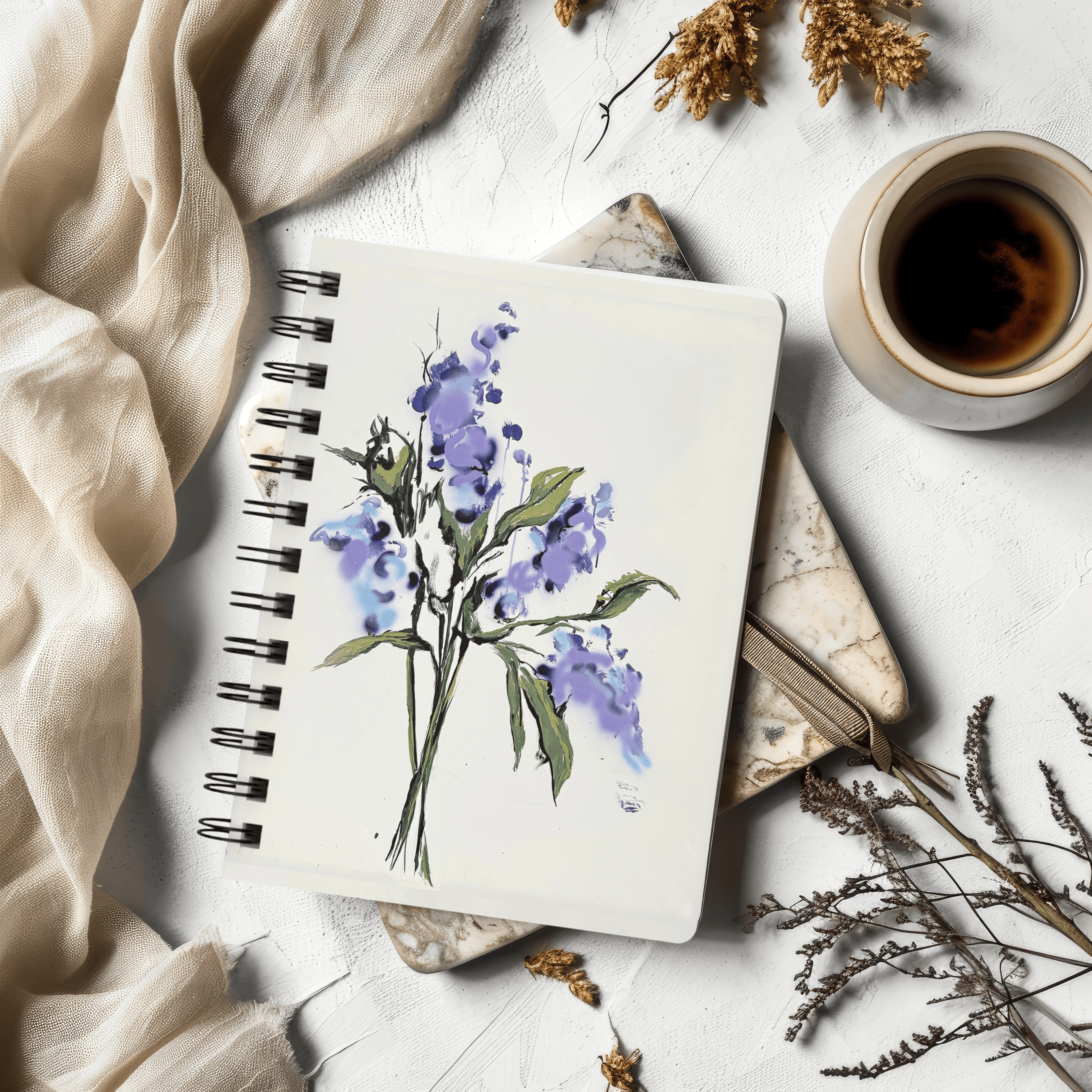 Lilac - Spiral Bound Journal