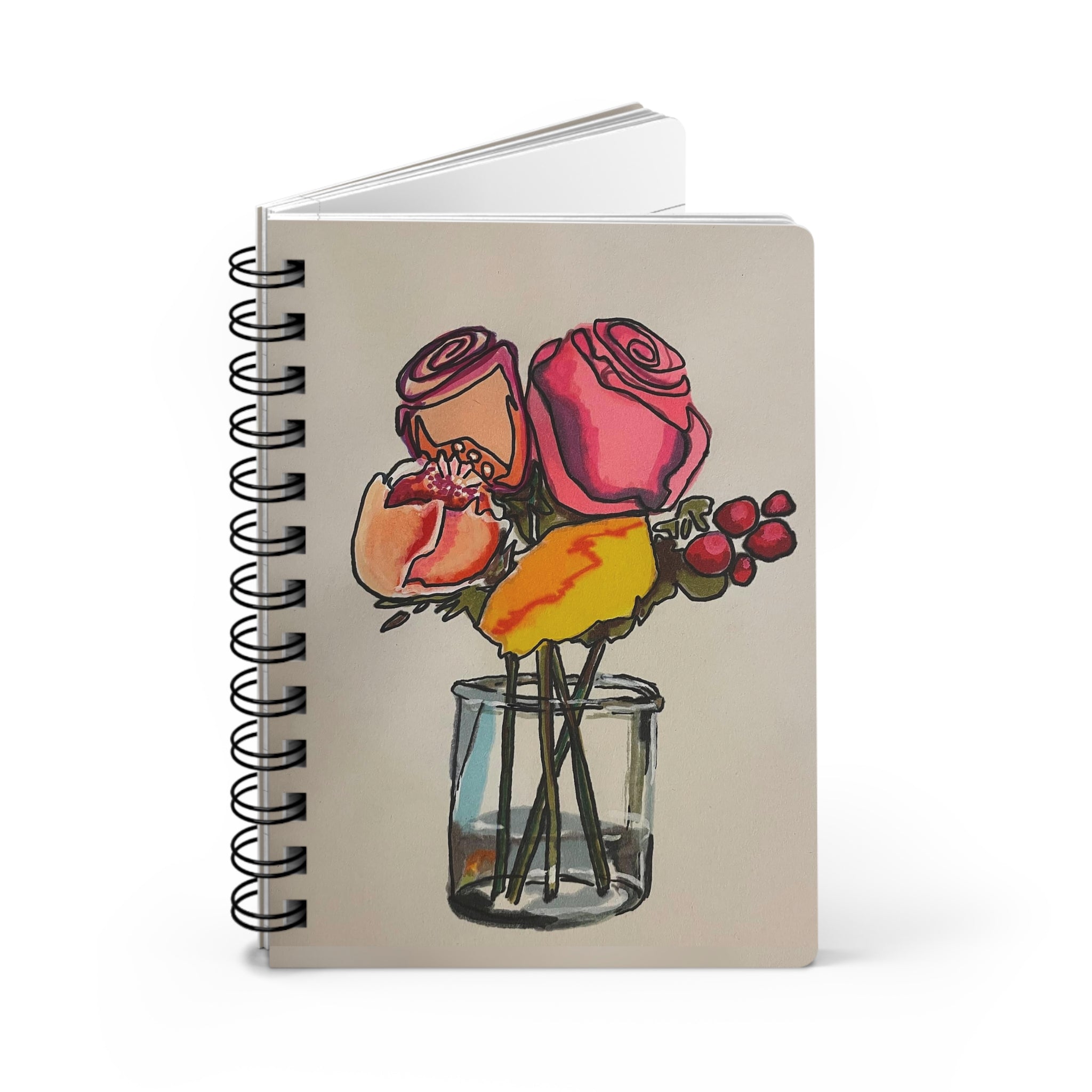 Winter Bouquet Spiral Bound Journal