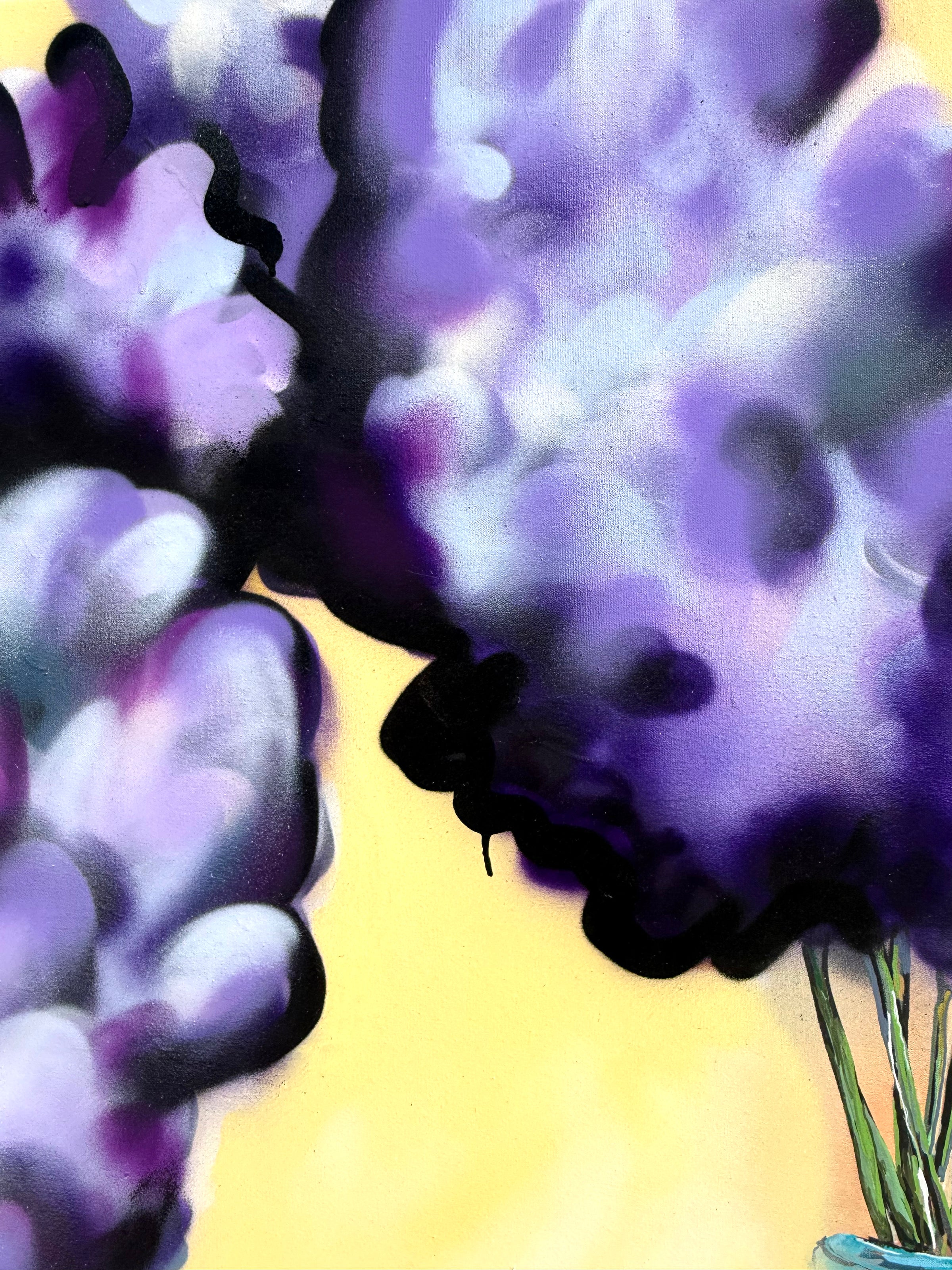 Lilacs in Turquoise vase