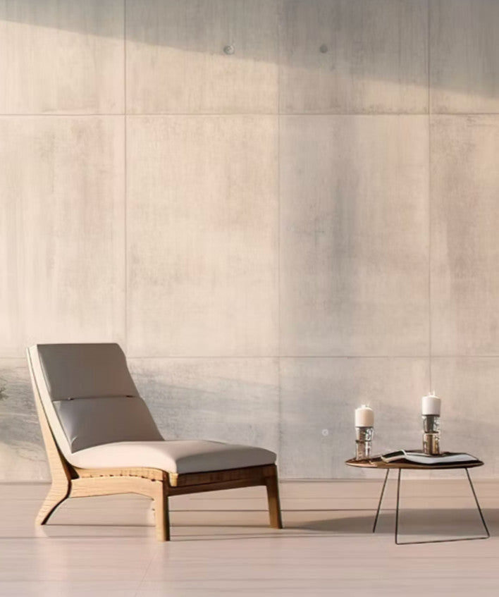 Outdoor lounge with site-specific painting